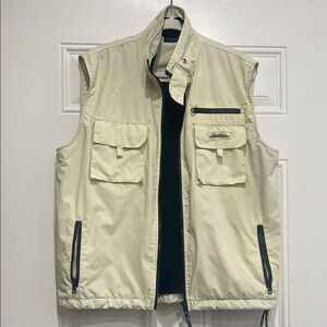 Officine Panerai Yacht Cream Utility Vest with Stand-Up Collar